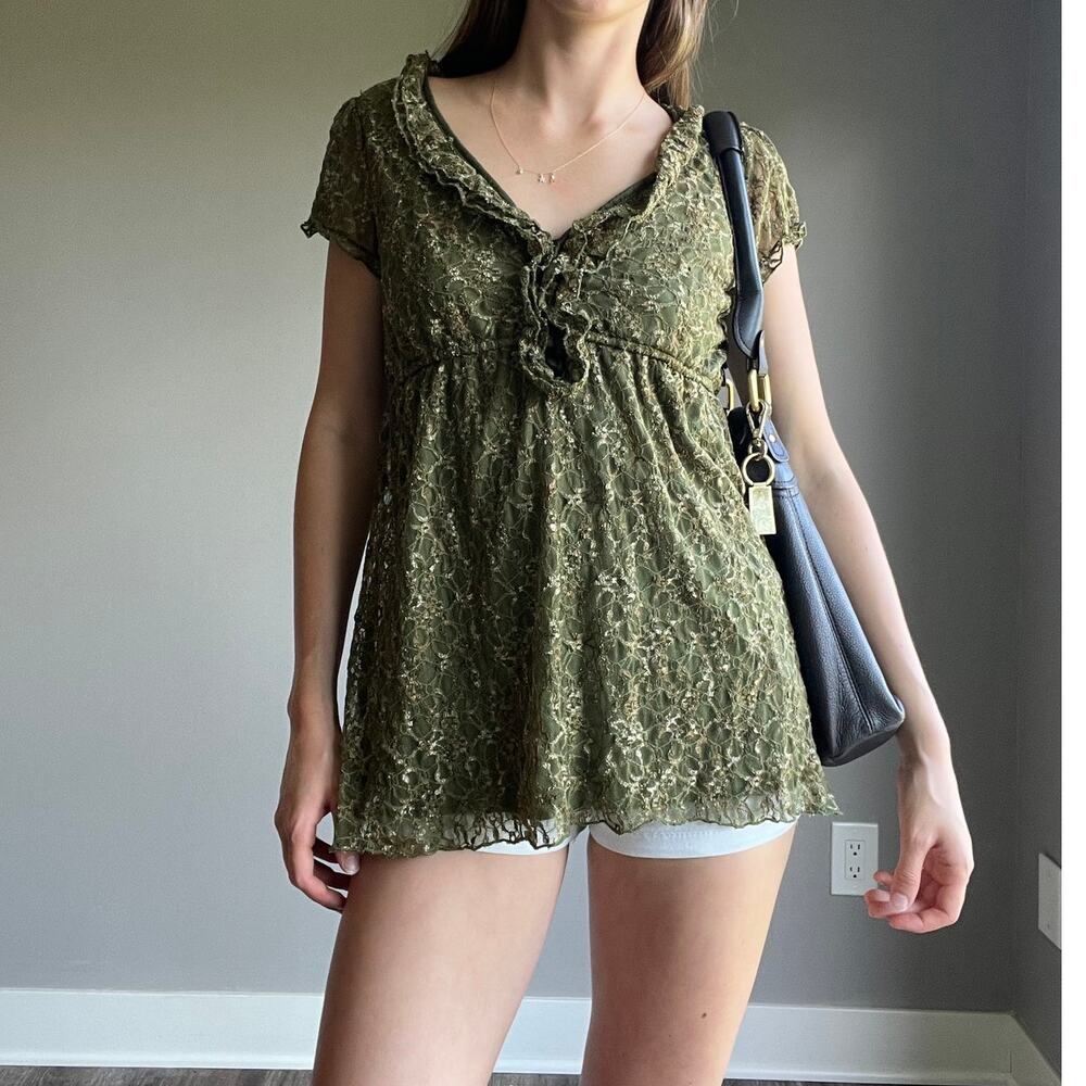 Y2K Lace Top